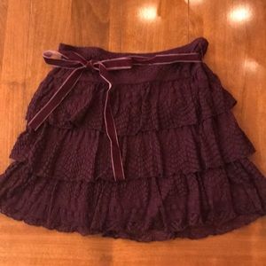 Plum Mini Skirt